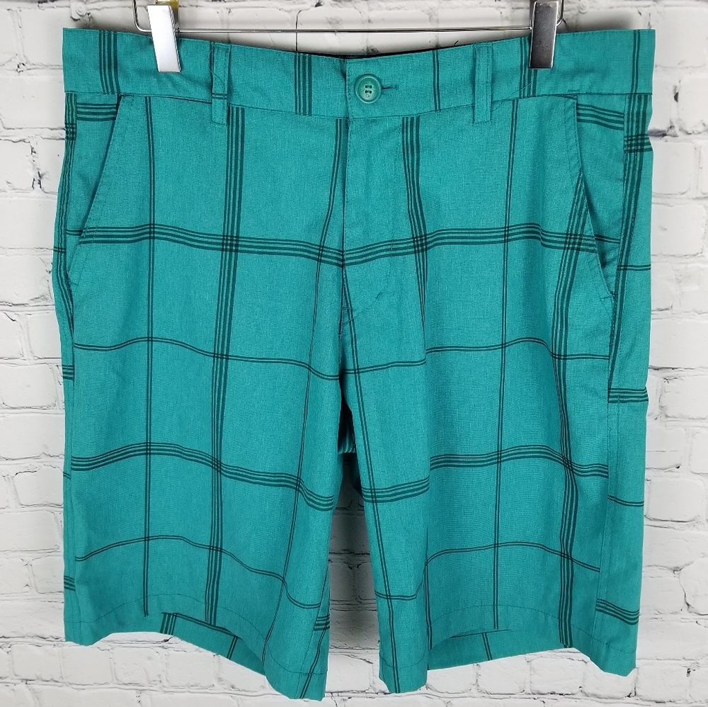 OP | plaid 4-way stretch quick dry shorts